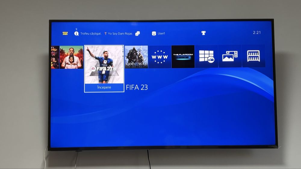 Consola PS4 Modata-God Of War-FarCry-Minecraft-Fifa23-2Controller-BUN