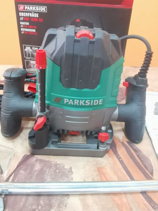 НОВА Parkside Оберфреза 1200W за дърво пластамас и метали  6бр.Фрези