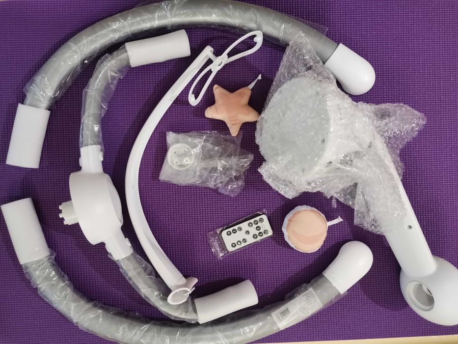 Бебешка електрическа люлка Cangaroo Cloud Grey