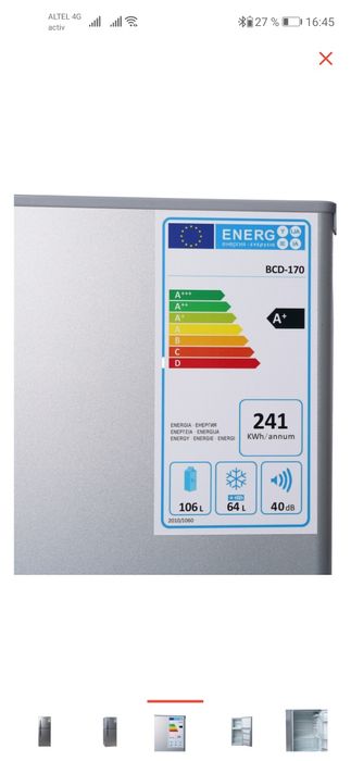 Холодильник Muxxed BCD-170 серебристый