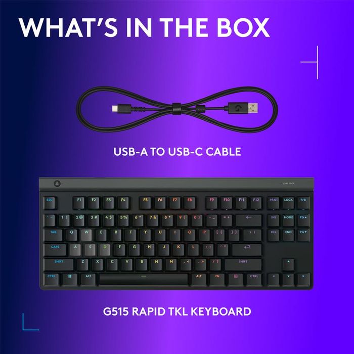 Геймърска клавиатура Logitech G515 Rapid tkl