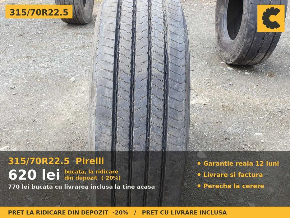 Anvelope Cauciucuri 315/70R22.5 315/70 R22.5 315/70-22.5 315 70 R22.5 31570225 315/70R22 Pirelli Camion Remorca Cap Tractor SH Second Hand STOC REAL