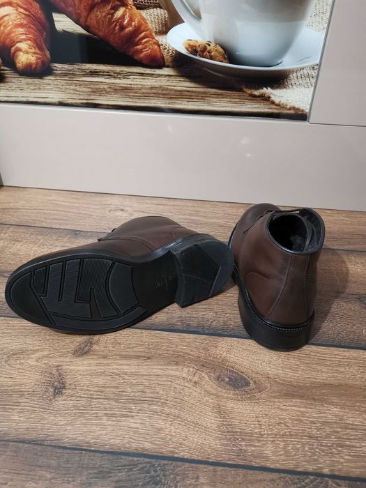 Ghete piele naturala casual elegante massimo dutti 38