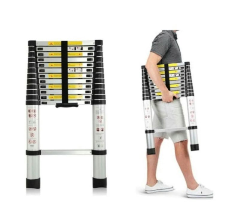 Scara premium telescopica din Aluminiu 11 Trepte,3,2 m, NOUĂ - 395 Lei