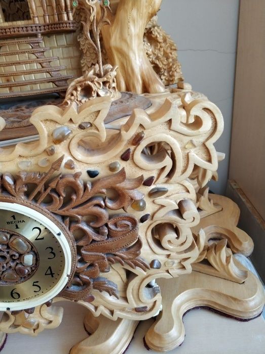 Продам деревянные часы-башня ручной работы