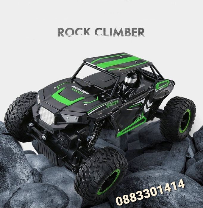 Офроуд джип с дистанционно управление Син, Зелен
