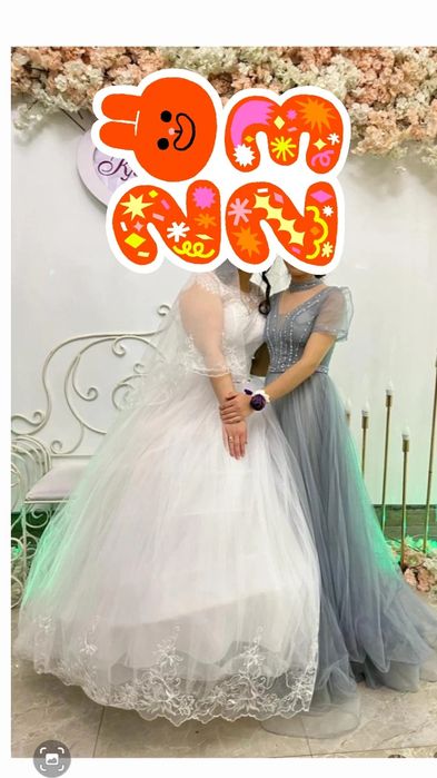 Свадебное платье. Размер регулиеруется от 44 до 50