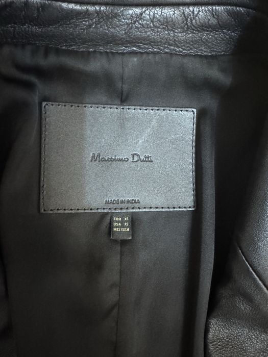 Продам кожаный пиджак Massimo Dutti