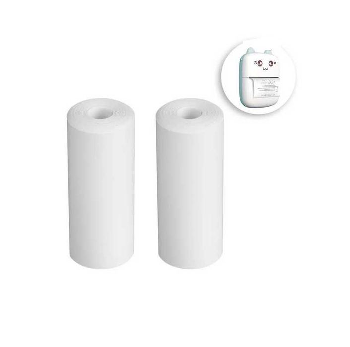 Термохартия за мини принтер Mercado Trade, 4бр., Бял