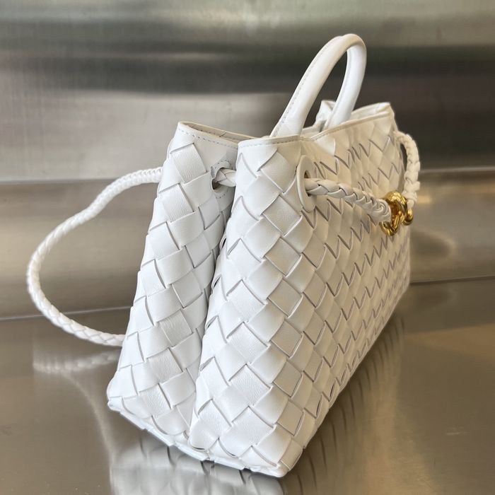 Geanta Bottega Veneta Andiamo 29 cm alb, Premium