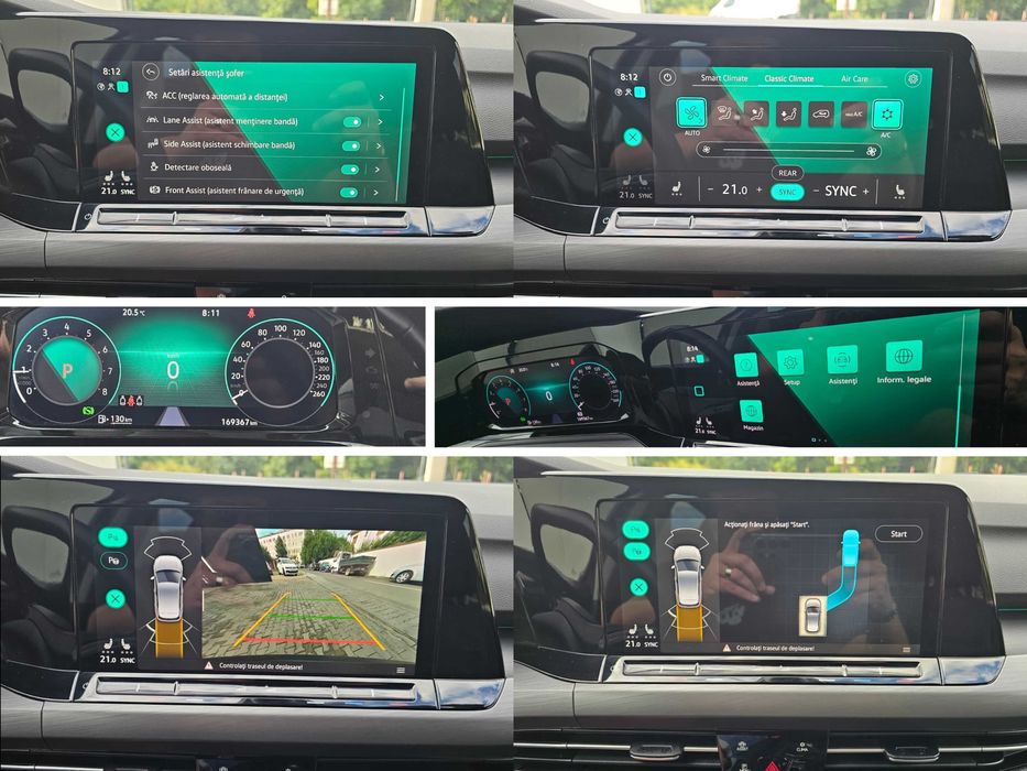 VW Golf 8 STYLE 12.2022 1.5eTSI 150cp DSG / Virtual Cockpit Faruri IQ Keyless Distronic LINE SIDE / TOP
