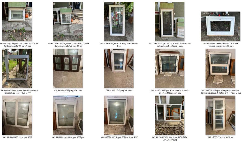 Geamuri termopan second hand.