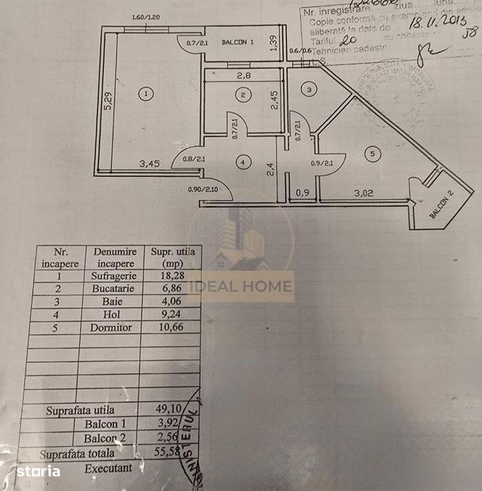 Apartament cu 2 camere decomandat etajul 2 mobilat si utilat complet