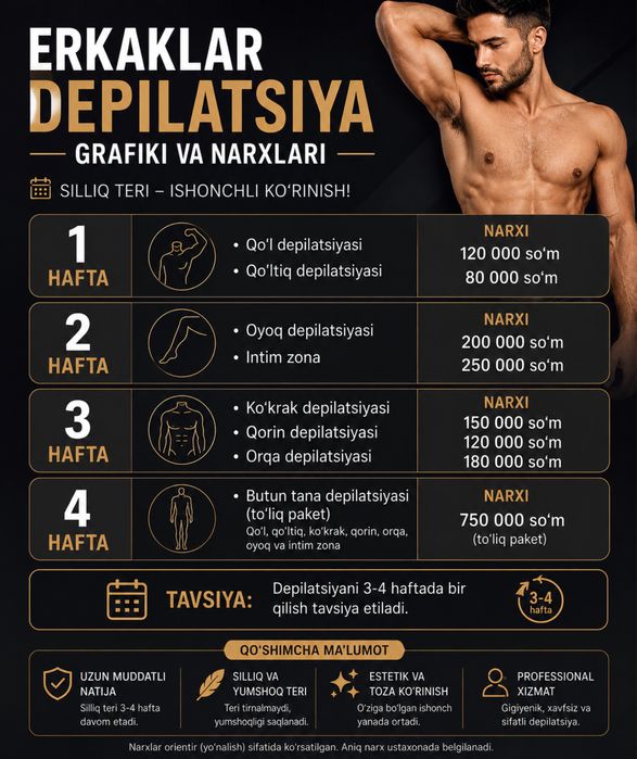 Depilatsiya 10: 00 23:00 gachon