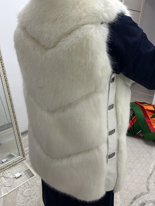 Безрукавка шуба мутон