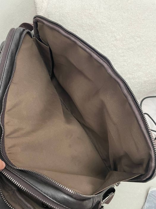 Коричневая кожанная сумка