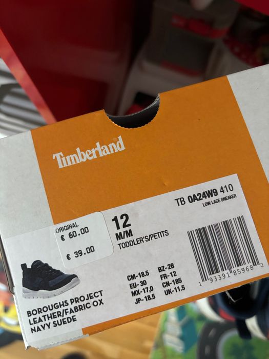 Детски кожени маратонки Timberland, размер 30