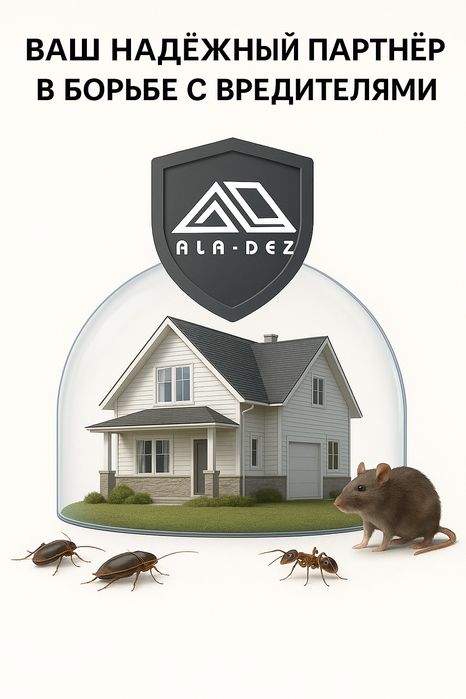 Обработка от клопов, тараканов, мышей, крыс и т.д.. Дезинфекция.