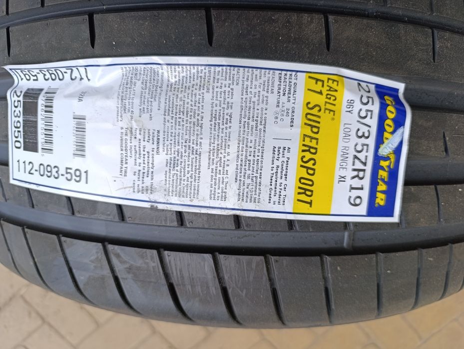 Нови гуми Good year 255/35/19 Eagle F1 Supersport