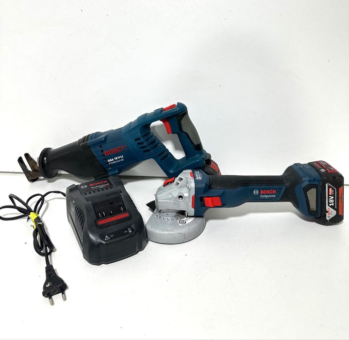 Set Bosch profesional Fierastrau Vulpe GSA 18V-Li/flex GWS 18V-11