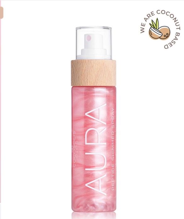 Cocosolis AURA PINK Натурален блестящ спрей с пептиди