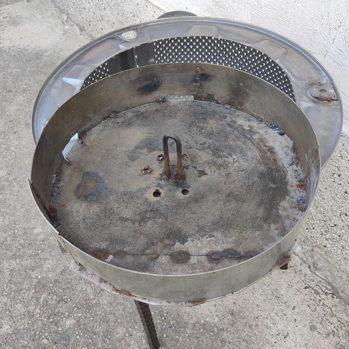 Барбекю направено от казан на пералня - неръждавейка