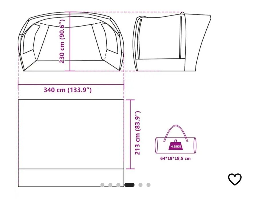 Продавам палатка (форселт) за Бус