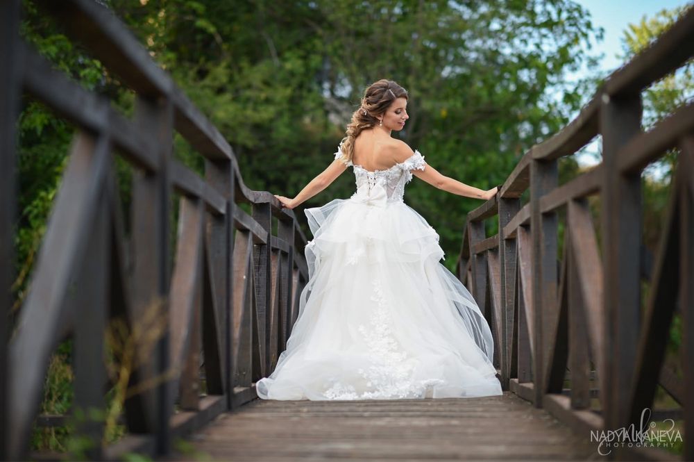 Булчинска рокля. Шита по поръчка приказна булчинска рокля