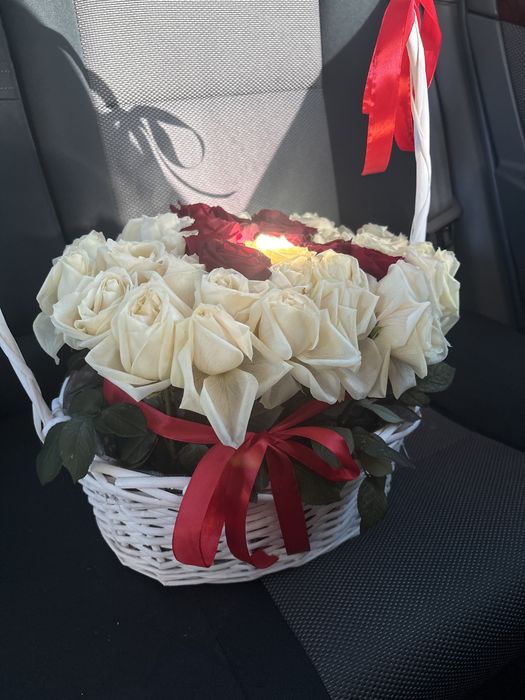 Цветы 51 штук именной букет