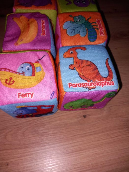 Меки кубчета с картинки - Монтесори / образователна игра / играчка