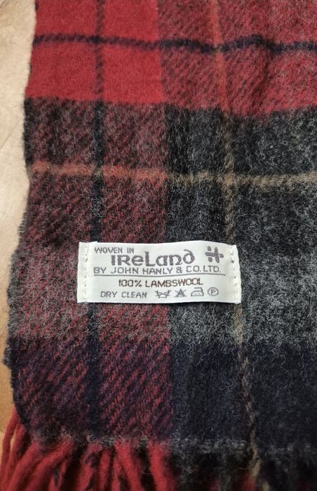 Fular Premium John Hanly, 100% Lambswool, Țesut în Irlanda