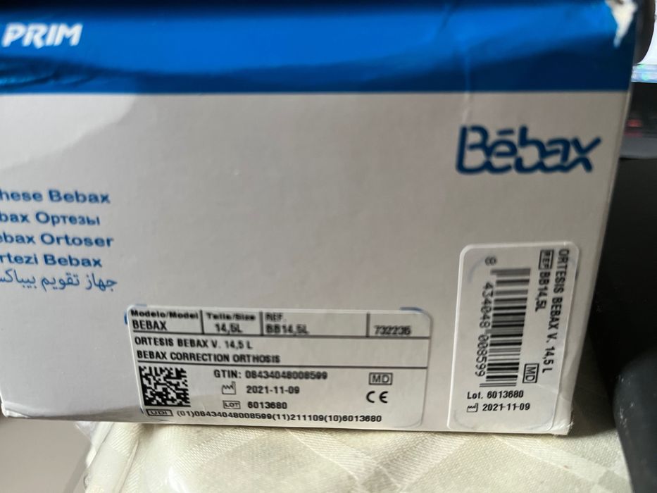 Orteză bebax picior stâng mărime 14,5 L