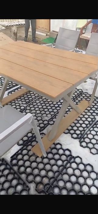 Комплект 7в1 стол и 6 стульев