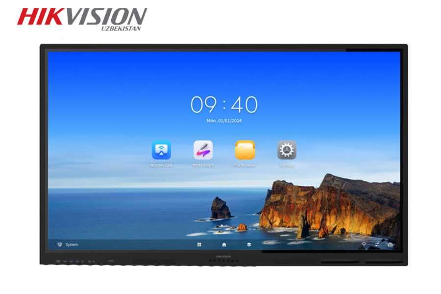 Hikvision Interaktiv paneli 65”/75”/86”Smart Ta’lim va Biznes uchun