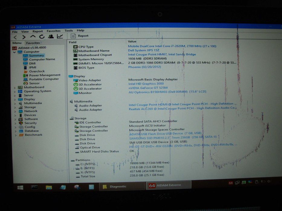 Dezmembrez Dell XPS 15Z i7-2620M 2.7Ghz, functional