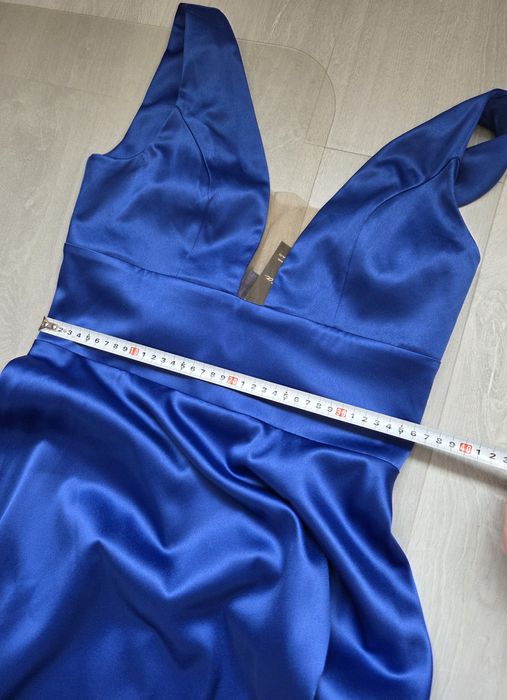 4,99 lei transport azi! Rochie elegantă TESSA, albastru regal, nouă cu eticheta