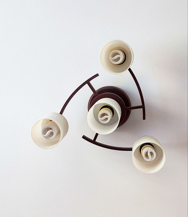 Люстры цвет венге.