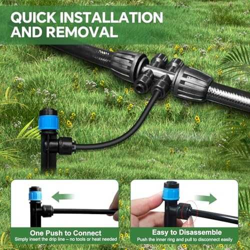 Нова Система за капково напояване 90FT за двор оранжерия саксии поливна система градина