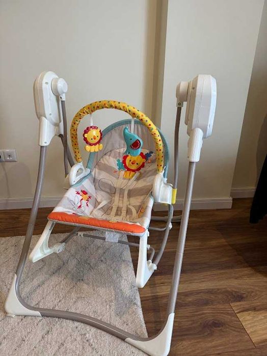 Бебешка люлка 3 в 1 Fisher Price - Музикална