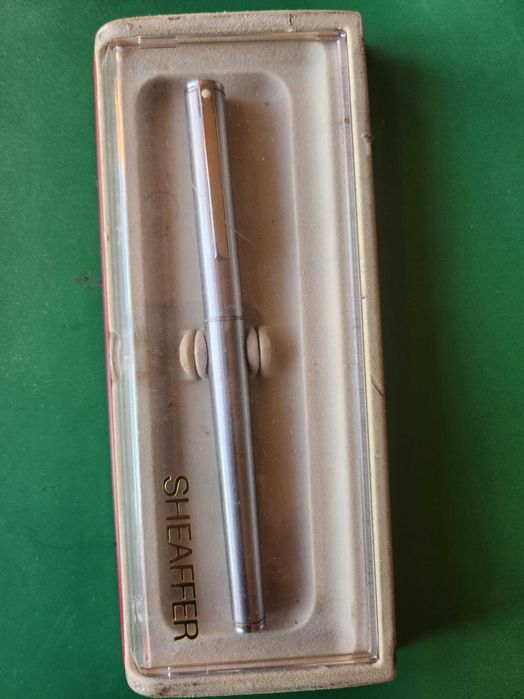 Ballograf : химикалка и авт. молив - позлатени, Sheaffer-химикалка