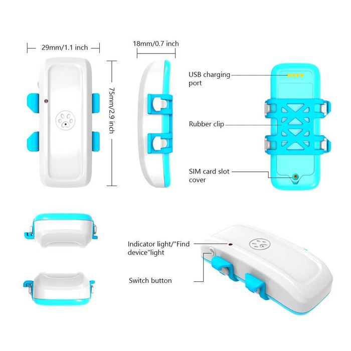 GPS за котки - тракер / tracker с БЕЗПЛАТНО онлайн проследяване
