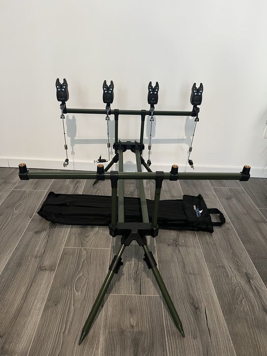 Set Rod Pod 4 posturi EastShark + Set 4 Senzori SAIMINO + 4 Swingheri