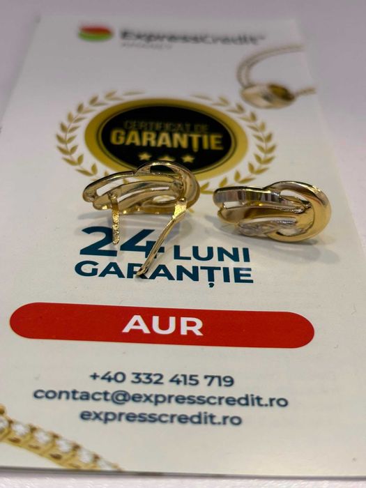 Cercei din aur (AG32 B34713.1) 2 ANI GARANTIE!