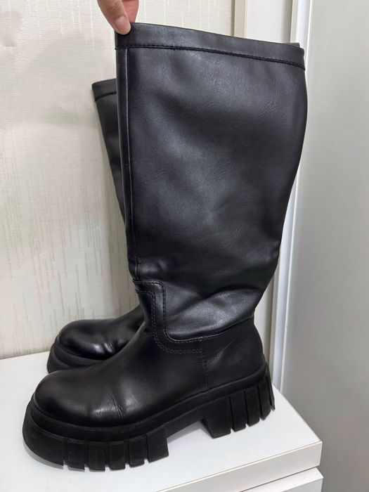 Кожаные Сапоги Zara