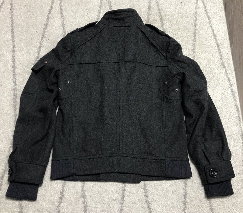 Geaca stofa marime L geaca scurta stofa l geaca gri