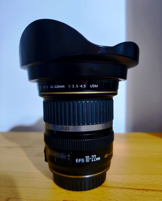 Obiectiv canon efs 10-22mm usm complet echipat