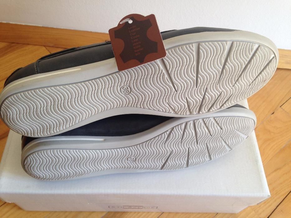 Нови дамски обувки от естествена кожа, размер 38