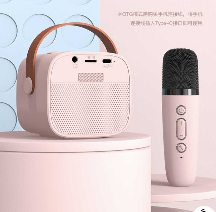 Микрофоны с колонкой караоке