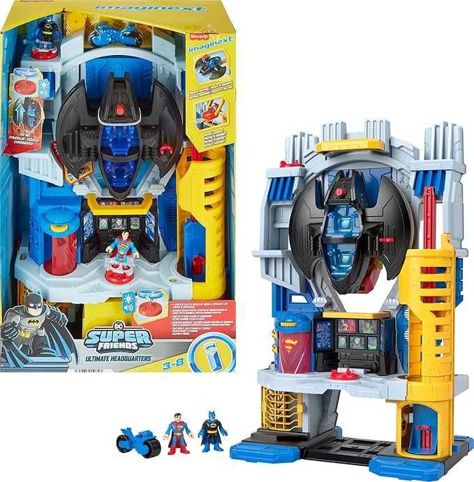 Голям комплект за игра Батман и Супермен Imaginext Fisher Price