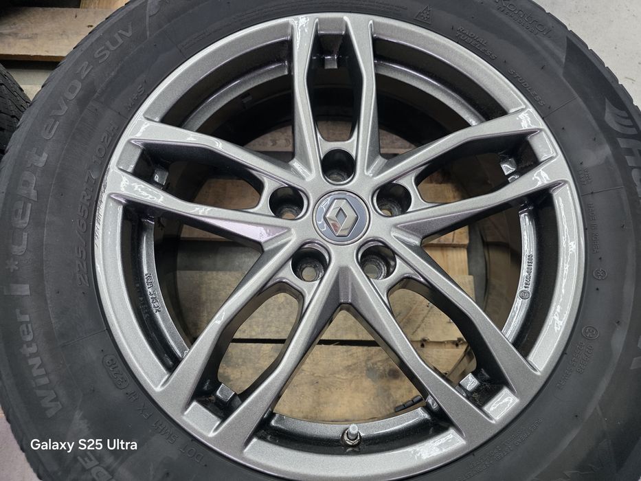 Лети джанти 17ки 5х114.3 Renault + зимни гуми 225/65/17 Hankook